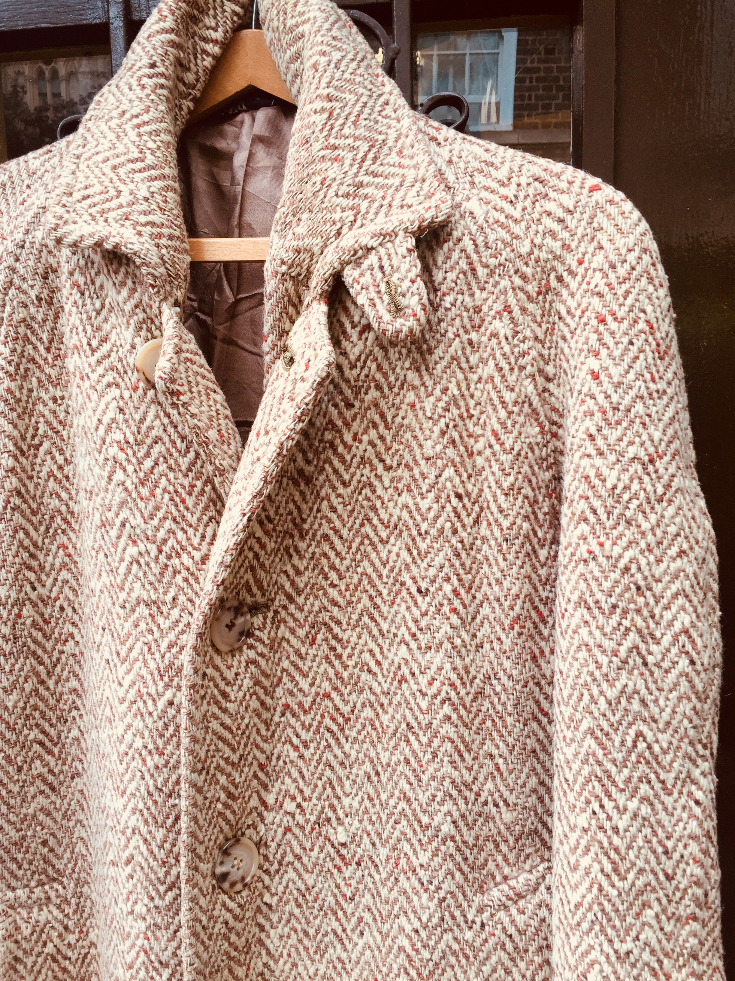 50's vintage burberrys tweed coat チンスト-